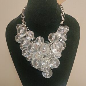 Elegant Silver Statement Necklace